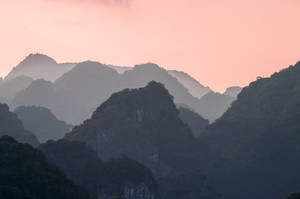 Caption: Mesmerizing Mountain Ranges In Vietnam, Asia Wallpaper