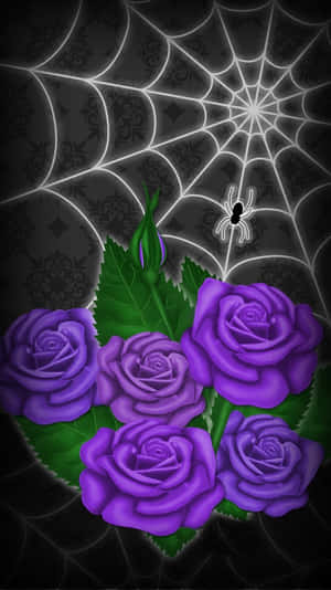 Caption: Mesmerizing Purple Gothic Aesthetic Wallpaper