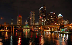 Caption: Milwaukee Business District Skyline Wallpaper