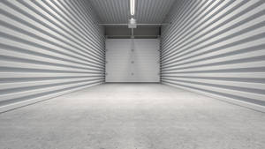 Caption: Minimalist White Aesthetic Garage Door Wallpaper