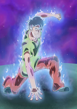 Caption: Powerful Shaggy Showcasing His Ultra Instinct Wallpaper