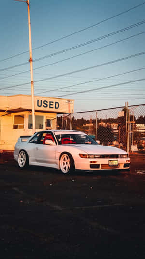 Caption: Premium Nissan 180sx In Full Glory Wallpaper