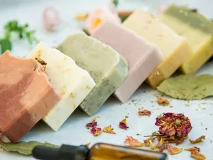 Caption: Range Of Organic Soap Bars Wallpaper