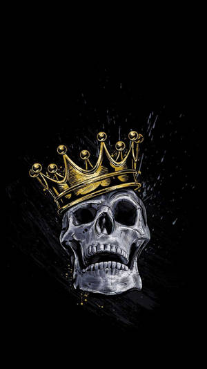 Caption: Regal Skull King Dominating The Scene Wallpaper