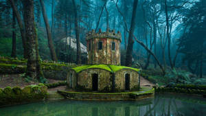 Caption: Scenic Valley Of The Lakes, Sintra, Portugal Wallpaper