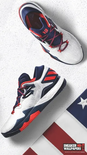 Caption: Sharp Momentum With Adidas Crazylight Harden Sneaker Wallpaper