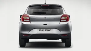Caption: Sleek And Stylish, Suzuki Baleno Rear View Wallpaper