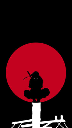 Caption: Striking Image Of Anime Hero, Itachi Uchiha Wallpaper