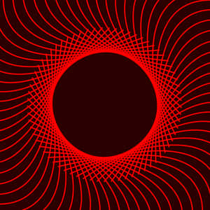 Caption: Striking Red Pfp Against A Vivid Backdrop. Wallpaper