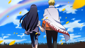 Caption: The Seventh Hokage - Uzumaki Naruto With Hinata Hyuga Wallpaper