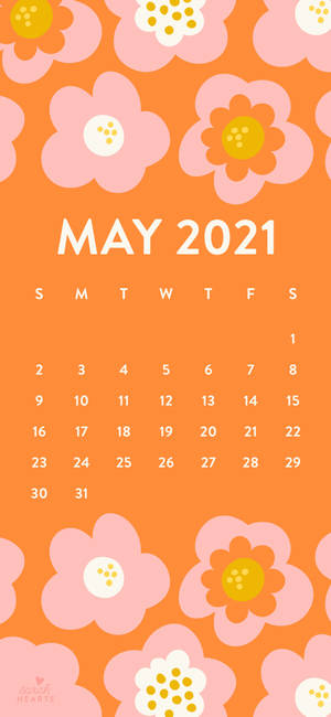 Caption: Vibrant Colors 2021 Calendar Wallpaper