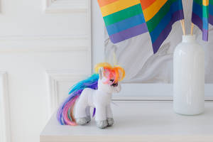 Caption: Vibrant Expression Of Pride - The Lesbian Flag Wallpaper