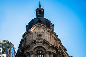 Caption: Vibrant Skyline Of Santiago, Chile Wallpaper