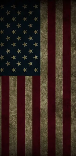 Caption: Vibrant U.s. Flag Waving In The Wind Wallpaper