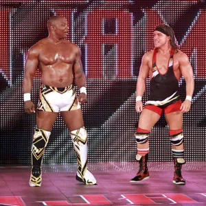 Caption: Wrestling Champions - Shelton Benjamin And Chad Gable Against The Ascension Wallpaper