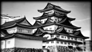 Captivating Contrast: Japan Unseen In Black And White Wallpaper