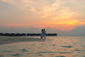 Captivating Couple Photoshoot In St. Lucia Wallpaper