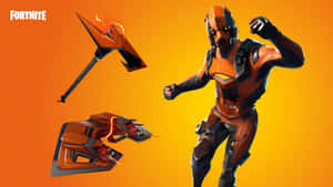 Captivating Fortnite Game Play On Laptop Screen Wallpaper