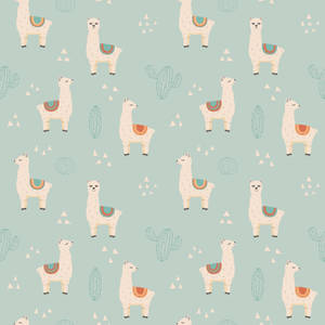 Captivating Llama Vector Illustration Wallpaper