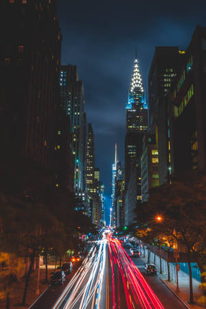 Captivating New York City Skyline At Night Wallpaper