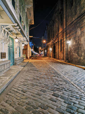 Captivating Night Lights At Intramuros, Manila Wallpaper