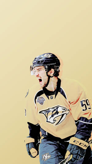 Captivating Picture Of Roman Josi In Action Wallpaper