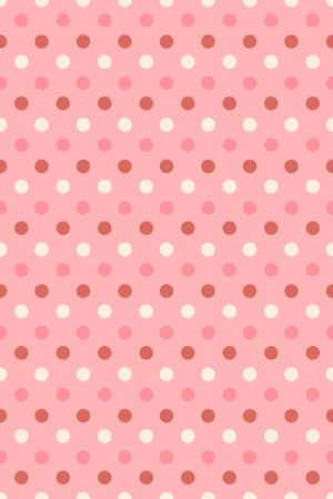 Captivating Pink And White Polka Dot Design Wallpaper