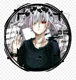 Captivating Portrait Of Kaneki From Tokyo Ghoul Wallpaper