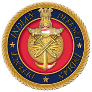 Captivating Power: Indian Army Logo Featuring Two Swords And Anchor Wallpaper