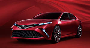 Captivating Red Toyota Camry Xse Wallpaper