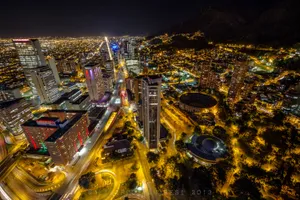 Captivating Skyline Of Bogota, Colombia Wallpaper