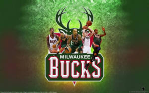 Captivating Team Spirit: The Milwaukee Bucks In Action Wallpaper