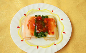 Captivating Traditional Korean Kimchi With Tofu Wallpaper