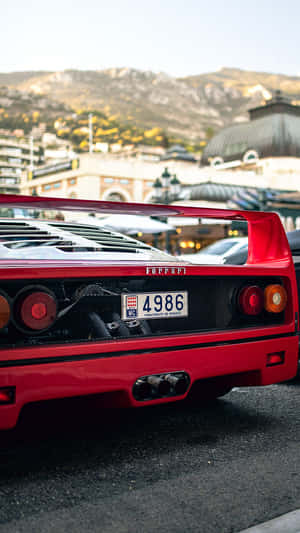 Captivating Vintage Ferrari Taking Center Stage Wallpaper