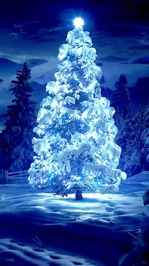 Capture The Magic Of Christmas And The Beauty Of An Iphone With This Vibrant Wallpaper. Wallpaper
