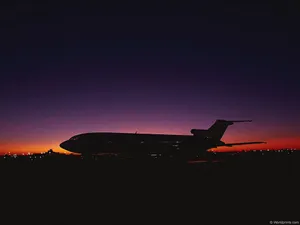 Capturing The Golden Hour In The Sky Wallpaper