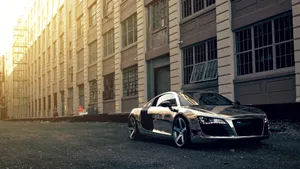 Car 4k Chrome Audi R8 Wallpaper