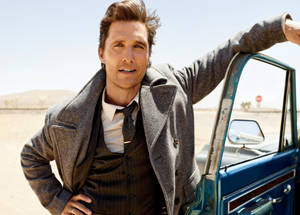 Car And Matthew Mcconaughey Wallpaper