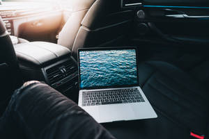 Car Dark And Blue Aesthetic Laptop Background Wallpaper