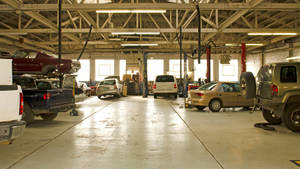 Car Garage Automobile Repair Shop Wallpaper