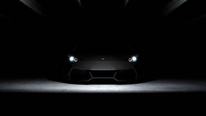 Car Lurking In Total Black Darkness Wallpaper