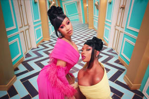 Cardi B With Megan Thee Stallion Wallpaper