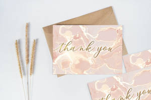 Cards Rose Gold Marble Wallpaper