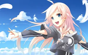Carefree And Cute Anime Characters Wallpaper