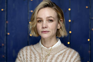 Carey Mulligan In Sweater Wallpaper