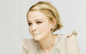 Carey Mulligan Pursed Lips Wallpaper