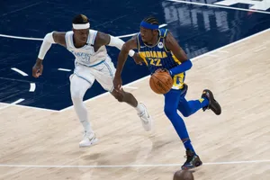 Caris Levert Against Dennis Schröder Wallpaper