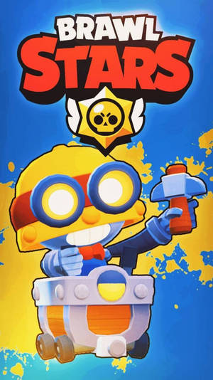 Carl, The Geologist Brawler In Action In 4k - Brawl Stars Wallpaper