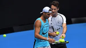 Carlos Moya Giving Balls To Nadal Wallpaper