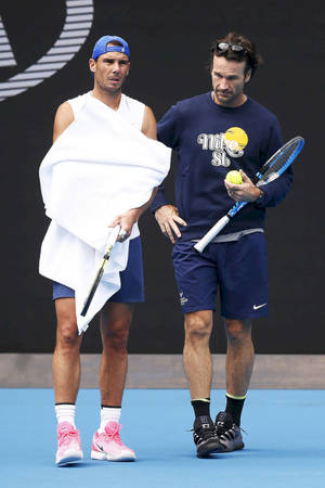 Carlos Moya Next To Nadal Wallpaper